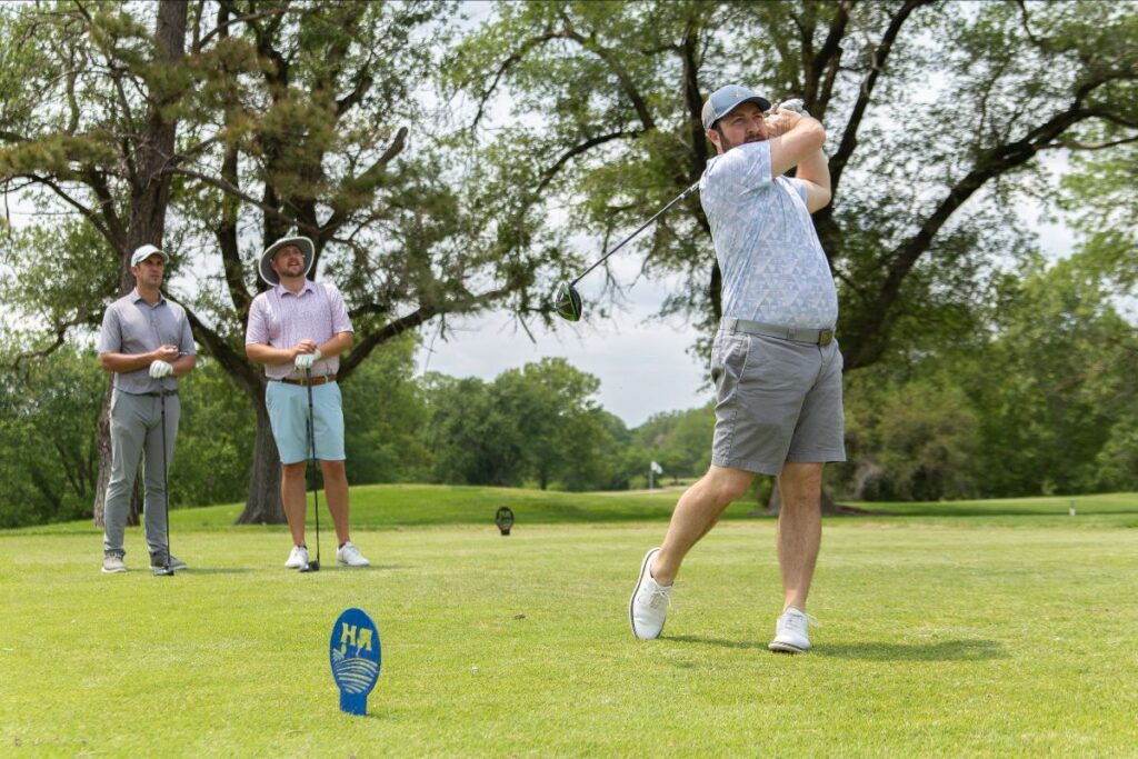 Photo of a second golfer at the Hope Ranch golf tournament