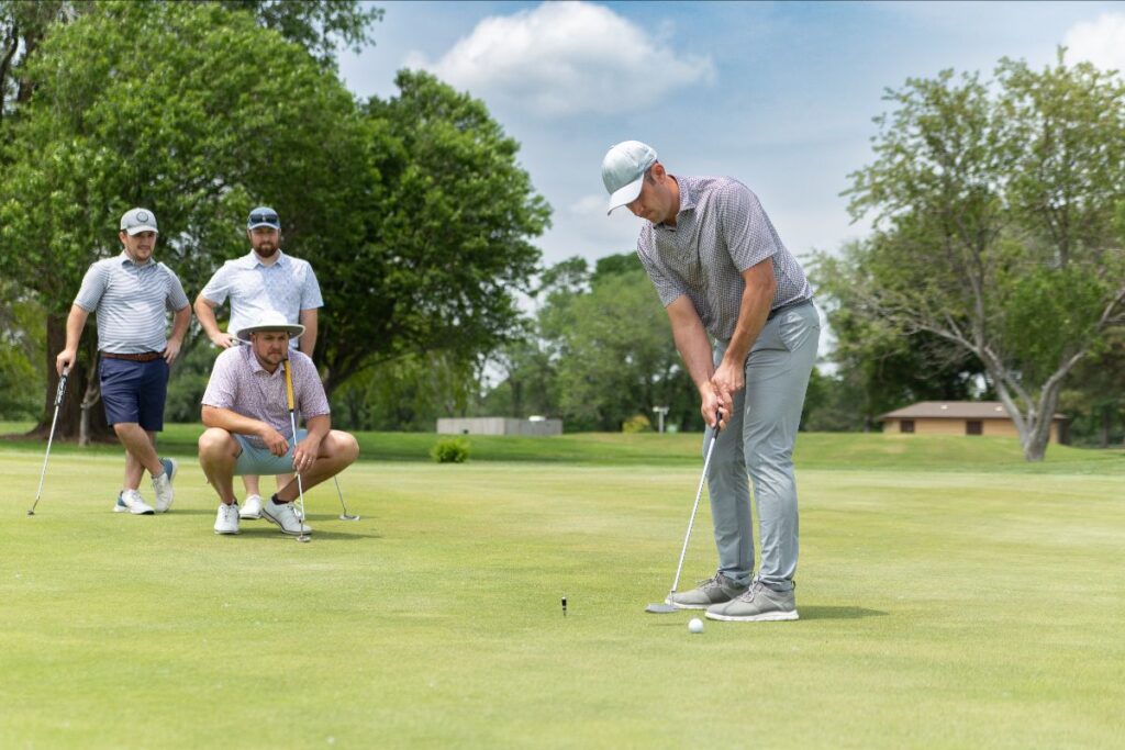 Photo of a third golfer at the Hope Ranch golf tournament